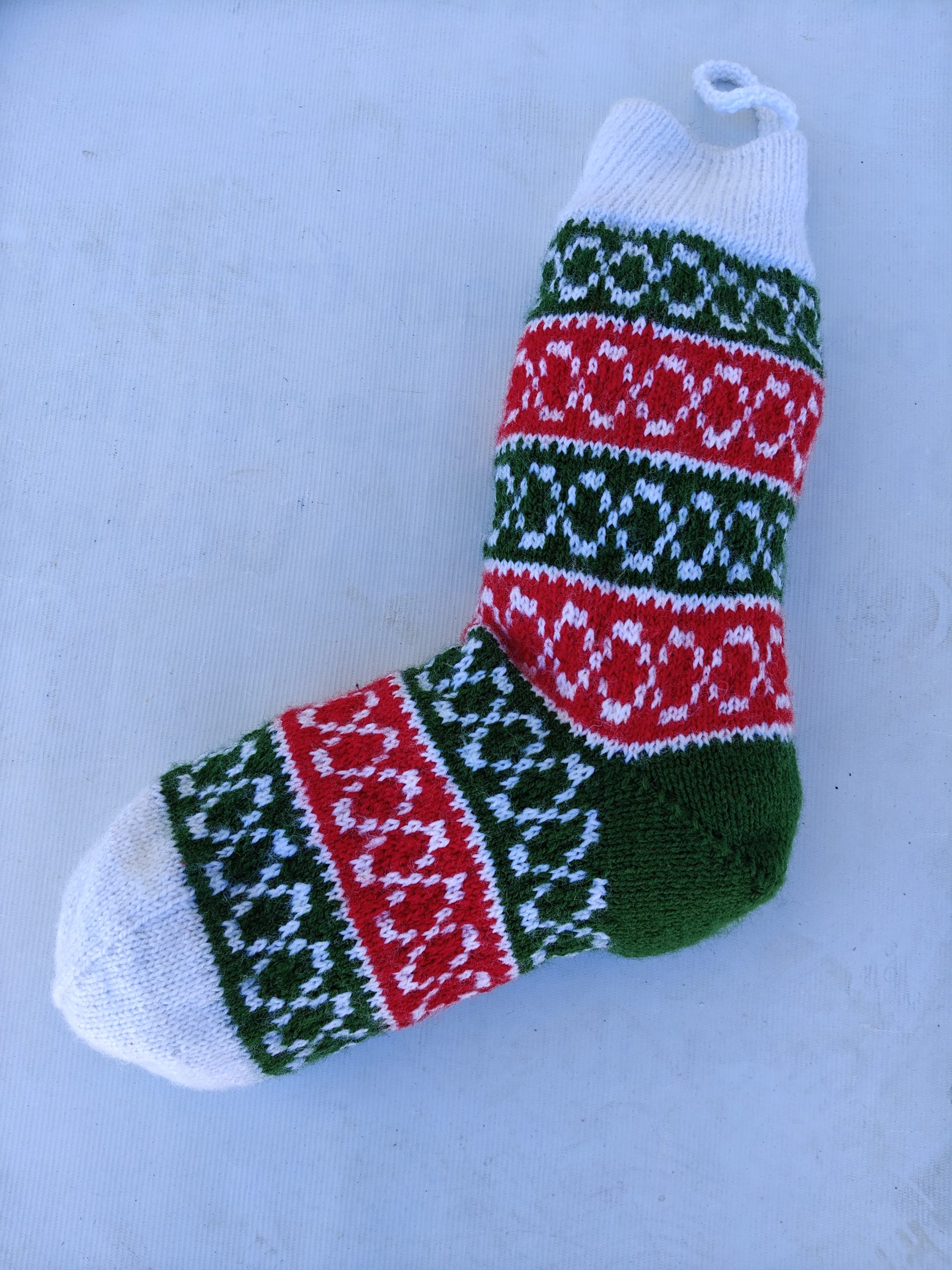 Xmas Stocking 04 - Zig zag Christmas