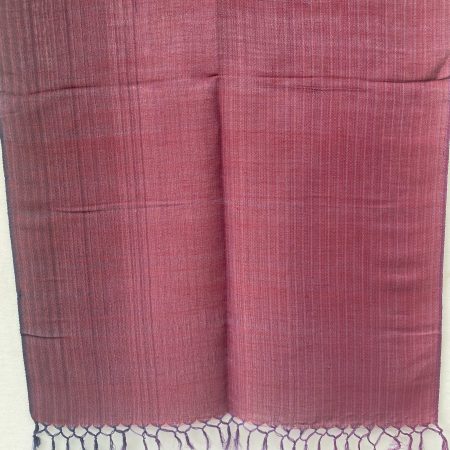 Pure handwoven cotton linen stole in Kilmora's signature gradation weave