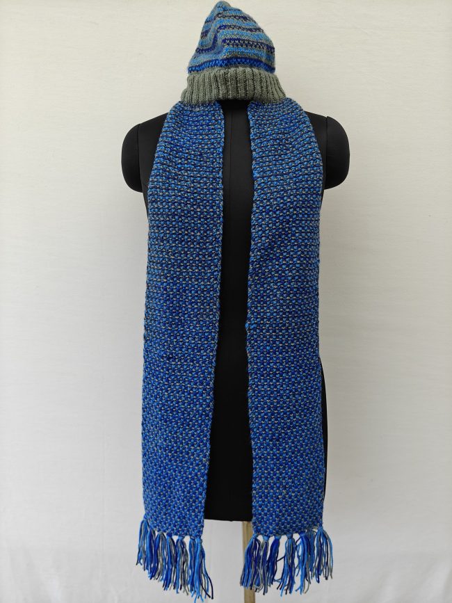 Hand-knitted Cap with Muffler - Image 15